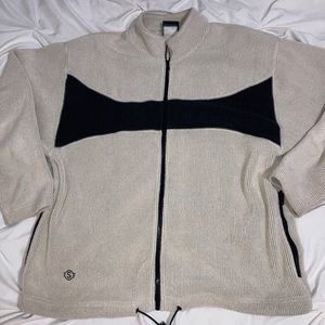 SIMS Snowboarding Zip Up Base Layer Jacket Women’s Size L/XL Unisex Ribbed